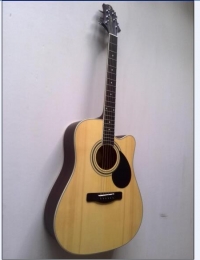 韩国Samick三益 GD100SC 单板木吉他 41寸缺角民谣吉他